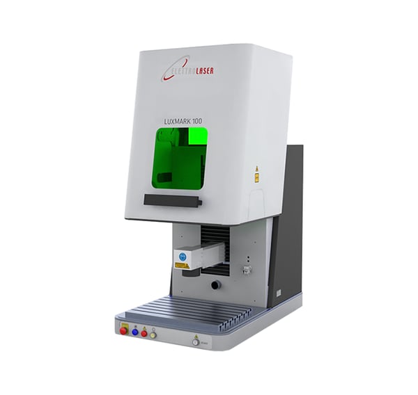 Luxmark M & TOP - Versatile and modular laser station for deep marking, complex engraving, and precision cutting on metals and technical materials.