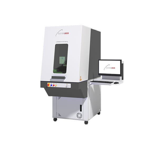 Luxmark M-TOP CO2 - High-power CO₂ laser system for clean and controlled cutting of fragile materials such as mother-of-pearl, precious stones, and organic composites.
