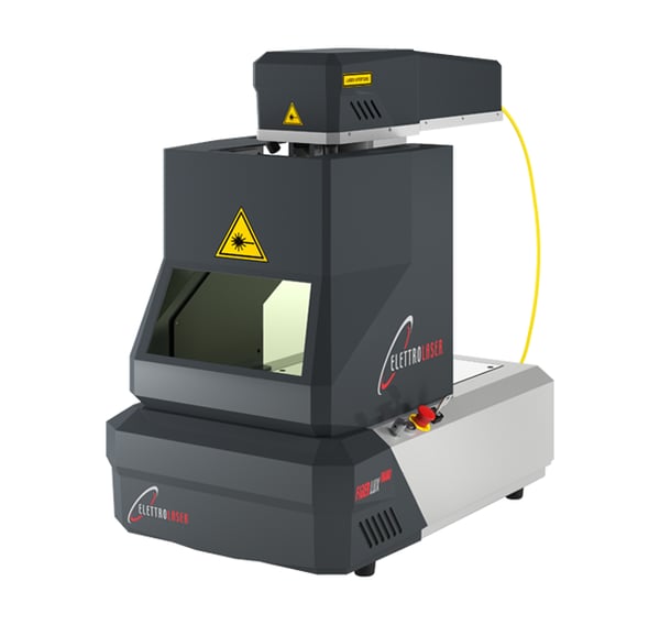 Fiberlux Nano - Compact and affordable laser marker, ideal for engraving and cutting on precious metals, jewelry components, and small industrial objects. Now also available in a MOPA version for perfect black markings.
