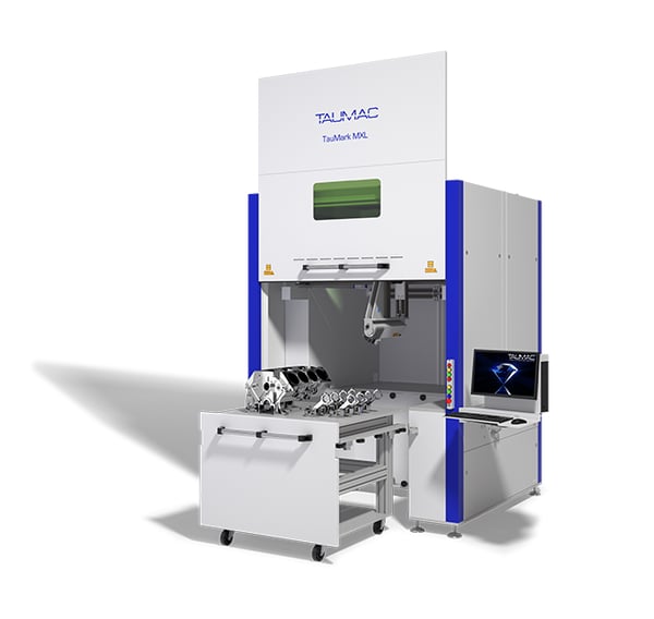 TAUMARK XL - Marcatrice laser progettata per la lavorazione di oggetti di grandi dimensioni e pesi elevati
