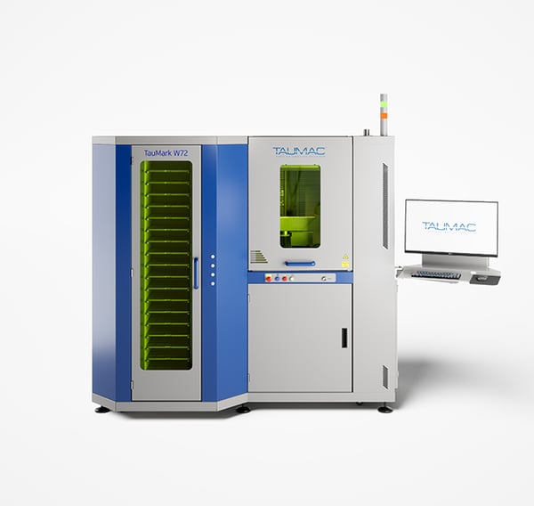 TAUMARK W72 - Stazione automatica di marcatura laser progettata per la gestione efficiente di 72 pallet