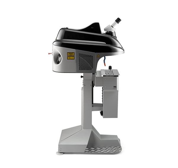AWL - Precision laser welding with motorized table and joystick control: the ideal solution for repairing small molds and mechanical components.